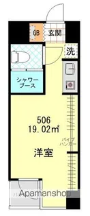 フォンテ六本木【5階】の間取り