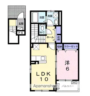 I・VILLAGE大手町 A【2階】の間取り