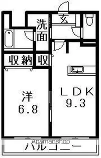 M97・70【A106号室】の間取り