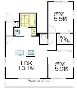 Chant Rose【2階】の間取り