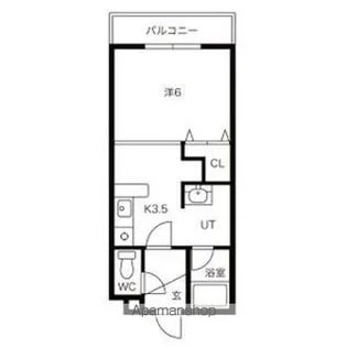 パークコート恵み野【403号室】の間取り