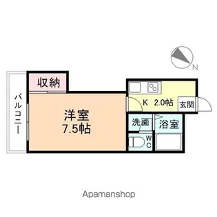 サントピア桜谷【105号室】の間取り