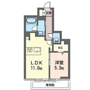ティサージュ【101号室】の間取り