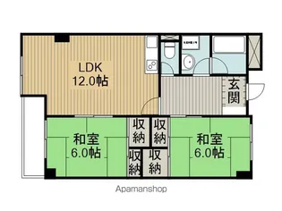 レックス茅野【302号室】の間取り