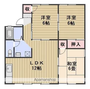 ガーデンヒルズ岡山A棟【2階】の間取り
