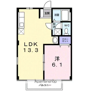 アクティブB【1階】の間取り