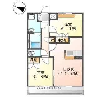 パサニアコート【1階】の間取り