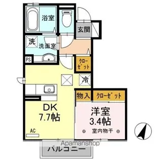 テトラ【1階】の間取り
