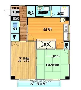 アズサハイツ【301号室】の間取り