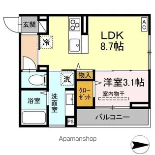 JーROOM妃 VII番館 屋代駅前【2階】の間取り