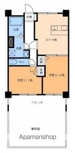 MINE古三津【1階】の間取り