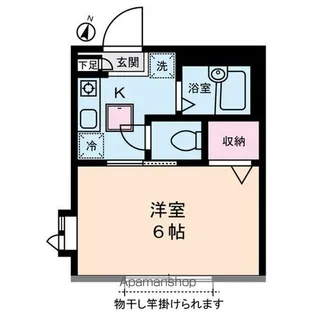 グリーンフラッツ旗の台【1階】の間取り