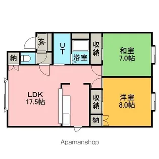 グリーンハウス97【102号室】の間取り