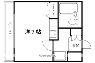 ロイヤルヒルズ鷹ヶ峯【410号室】の間取り