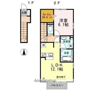 メゾン フュテール【2階】の間取り