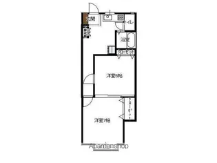ハピネスAUN Ⅱ【1階】の間取り