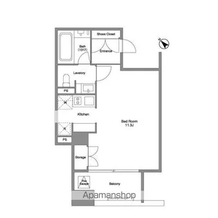 コンフォリア南青山【5階】の間取り