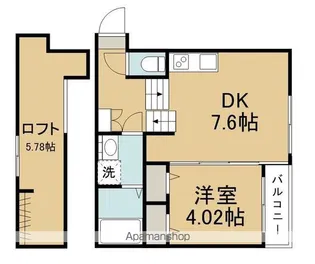 グランヴィスタ原町【1階】の間取り