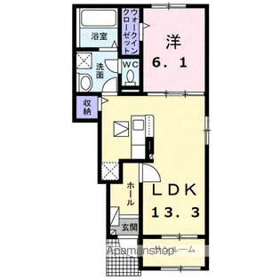 グランドゥール 糺【1階】の間取り