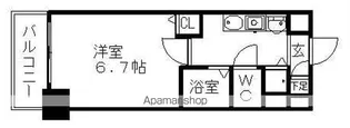 ライジングコート名古屋駅前東【702号室】の間取り