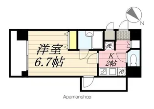 レジデンス島津山【1階】の間取り