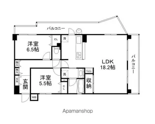 グレーシィ石山【301号室】の間取り