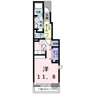 クローバー ハウス【1階】の間取り