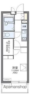 レオパレス甲子園【1階】の間取り