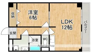 サンプラザ南京終【2階】の間取り