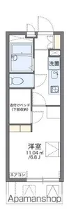 レオパレスKANOKOⅡ【206号室】の間取り