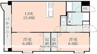 QREST熊本船場【9階】の間取り