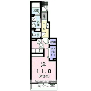 サンビレッジE【1階】の間取り