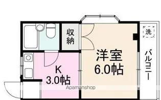 栄香ハイツ【4階】の間取り