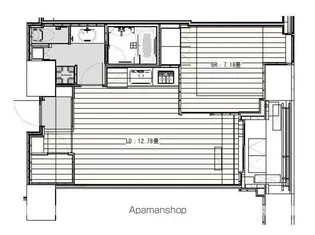 WHITE TOWER HAMAMATSUCHO【14階】の間取り