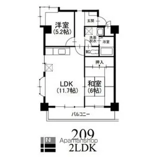ジュネス21【2階】の間取り