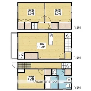 アルト松前 東棟【.E105号室】の間取り