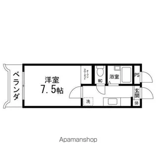 コーポしんし【308号室】の間取り