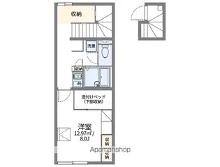 レオパレス彦根【215号室】の間取り