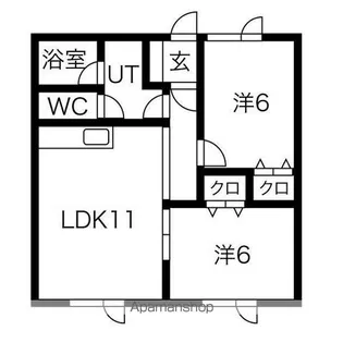 リラハイツ白樺【1階】の間取り