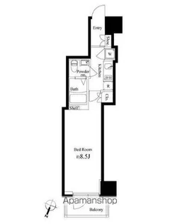 パティオ神田【8階】の間取り