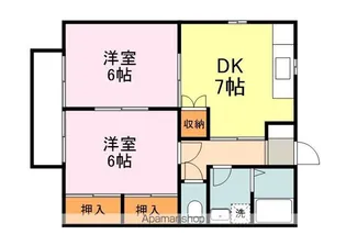 ヒルズコート木之庄Ⅰ【1階】の間取り