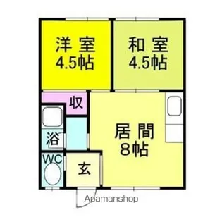 ファイブスターハイツ56【2階】の間取り