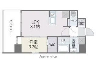アルティザ博多ミッドシティ【7階】の間取り