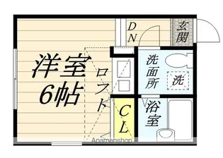 1Rの間取り画像