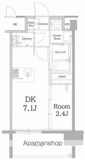 エンクレスト天神LINK【6階】の間取り