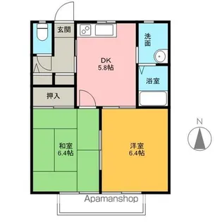 プレーンウォーク B【1階】の間取り