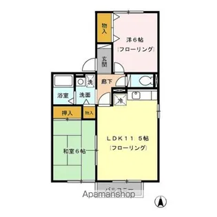 ヴェルドミール M【1階】の間取り