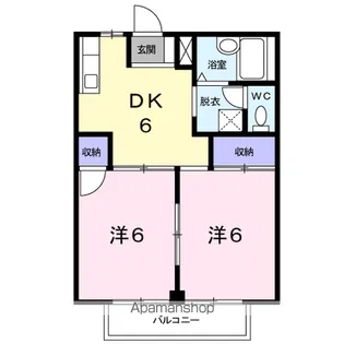 シティハイツ今之浦C【2階】の間取り