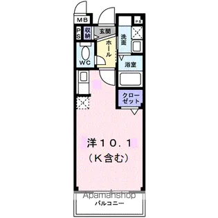 トラッド美里B【3階】の間取り