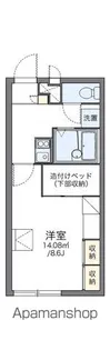 レオパレス照光【1階】の間取り